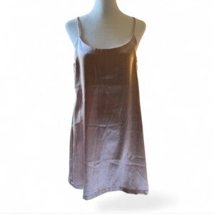 Urban Outfitters pink metallic slip dress